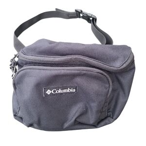 Columbia Black Waist Fanny Pack Belt Adjustable Travel Hiking Festival Bag Carry